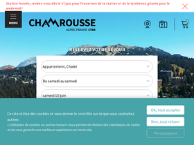 'chamrousse.com' screenshot