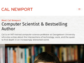 'calnewport.com' screenshot
