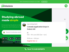'edmissions.com' screenshot