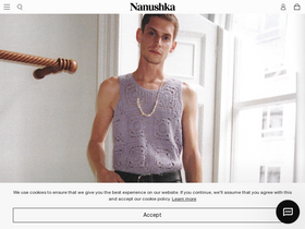 'nanushka.com' screenshot