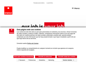 'synergie.es' screenshot