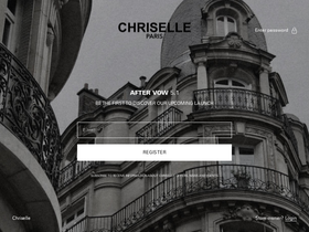 chriselleparis.com homepage screenshot