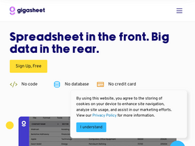'gigasheet.com' screenshot