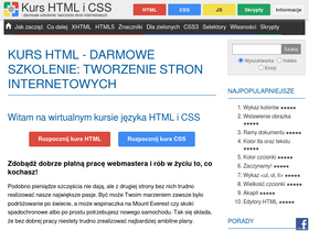 'kurshtml.edu.pl' screenshot