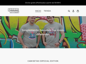 gamersroomsshop.com homepage screenshot