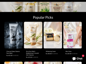 blackandgold.store homepage screenshot