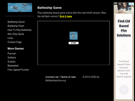 'battleshiponline.org' screenshot
