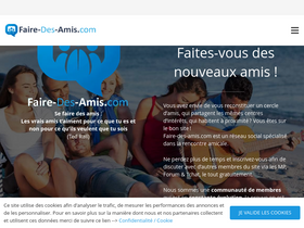 'faire-des-amis.com' screenshot