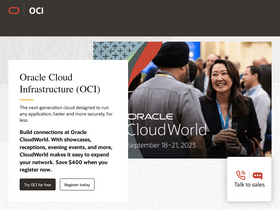 'oraclecloud.com' screenshot