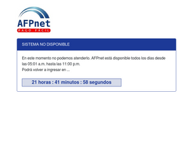 'afpnet.com.pe' screenshot