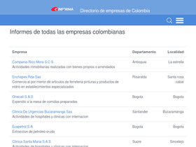 'informacion-empresas.co' screenshot