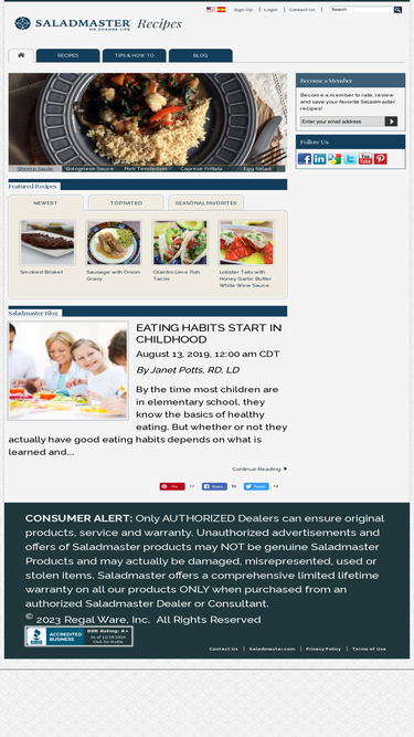 recipes.saladmaster.com
