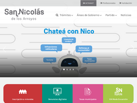 'sannicolasciudad.gob.ar' screenshot