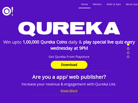 'qureka.com' screenshot