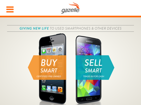 'gazelle.com' screenshot
