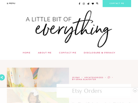 'alittlebitofeverythingblog.com' screenshot