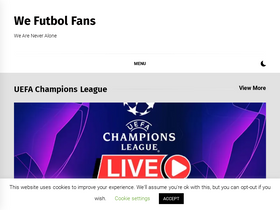 'wefutbolfans.com' screenshot