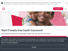 'aia.com.au' screenshot
