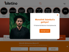 'biletino.com' screenshot