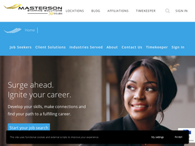 'mastersonstaffing.com' screenshot