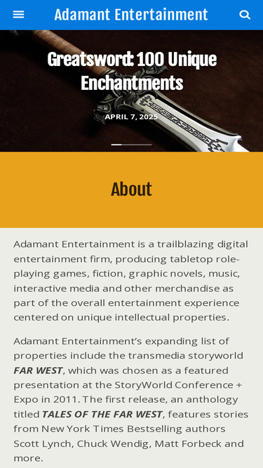 adamantentertainment.com