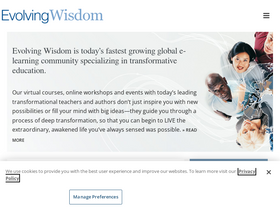 'evolvingwisdom.com' screenshot