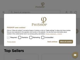 'phishop.com' screenshot