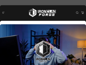 ironcladforge.com homepage screenshot