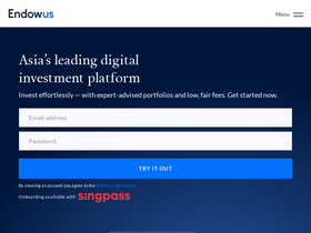 'endowus.com' screenshot