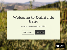 quintadobeijo.pt homepage screenshot