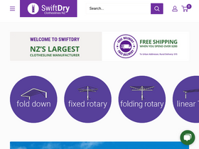 swiftdryclotheslines.co.nz homepage screenshot