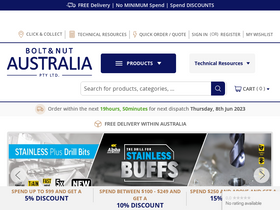 'boltandnut.com.au' screenshot