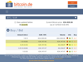 'bitcoin.de' screenshot