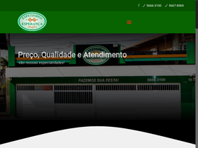 'espetinhosesperanca.com.br' screenshot