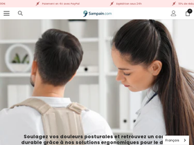 Matériel pour soulager les douleurs posturales website screenshot