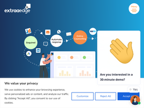 'extraaedge.com' screenshot