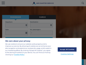'aircharterservice.com' screenshot