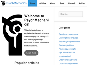 'psychmechanics.com' screenshot