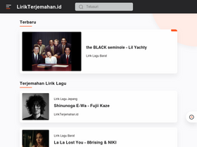 'lirikterjemahan.id' screenshot