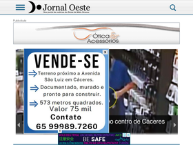 'jornaloeste.com.br' screenshot