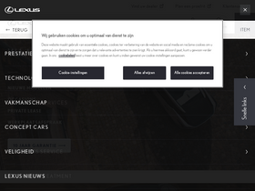 'lexus.nl' screenshot