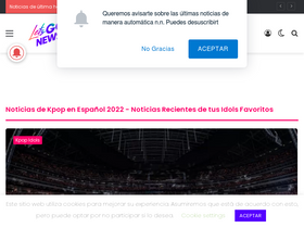 'kpopletsgonews.net' screenshot