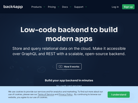 'back4app.com' screenshot