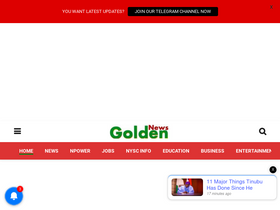 'goldennewsng.com' screenshot