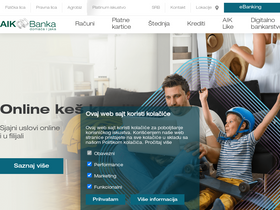 'aikbanka.rs' screenshot