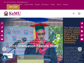 'kemu.ac.ke' screenshot