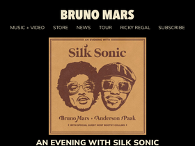 'brunomars.com' screenshot
