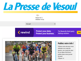 'lapressedevesoul.com' screenshot