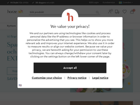 'horze.se' screenshot