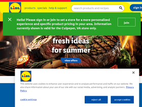 'lidl.com' screenshot